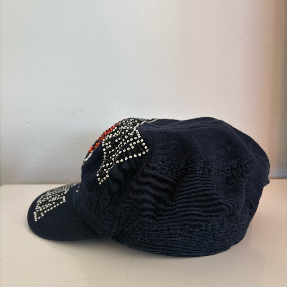 Basketball Mom 🏀 Bling 90s Y2K Navy Blue Military Style Hat - Picture 8 of 14